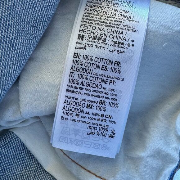 Billabong How Bout That Striped Denim Shorts Blue White Women’s 31 - Picture 3 of 5